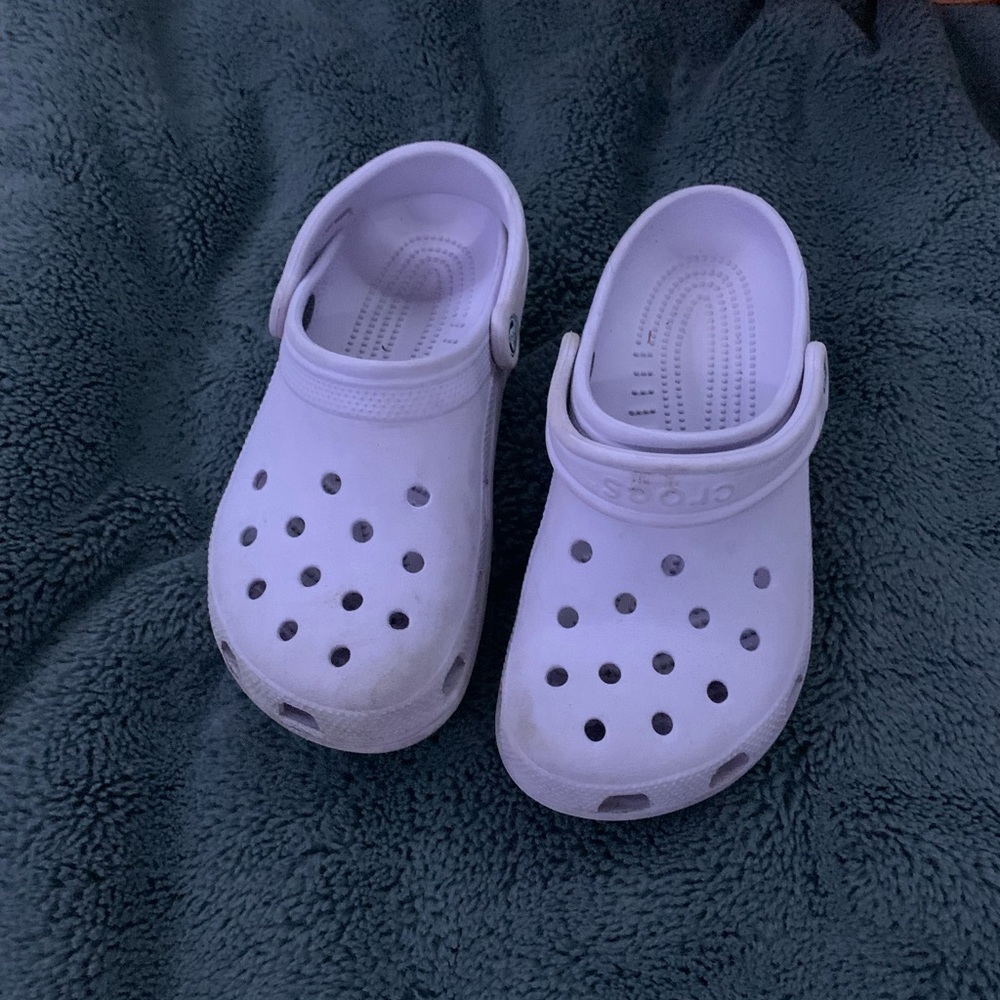Purple crocs